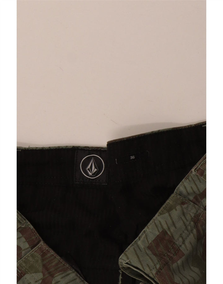 Volcom Herre Cargo Shorts W36 Stor Grøn Camouflage