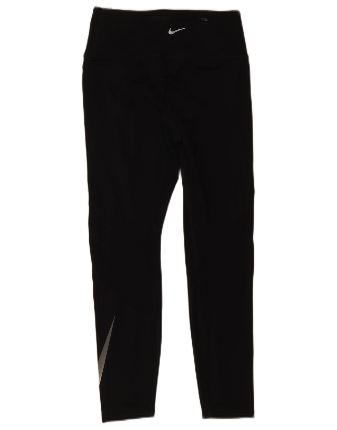Nike Dame Dri Fit Grafiske Leggings UK 10 Small Black Polyester