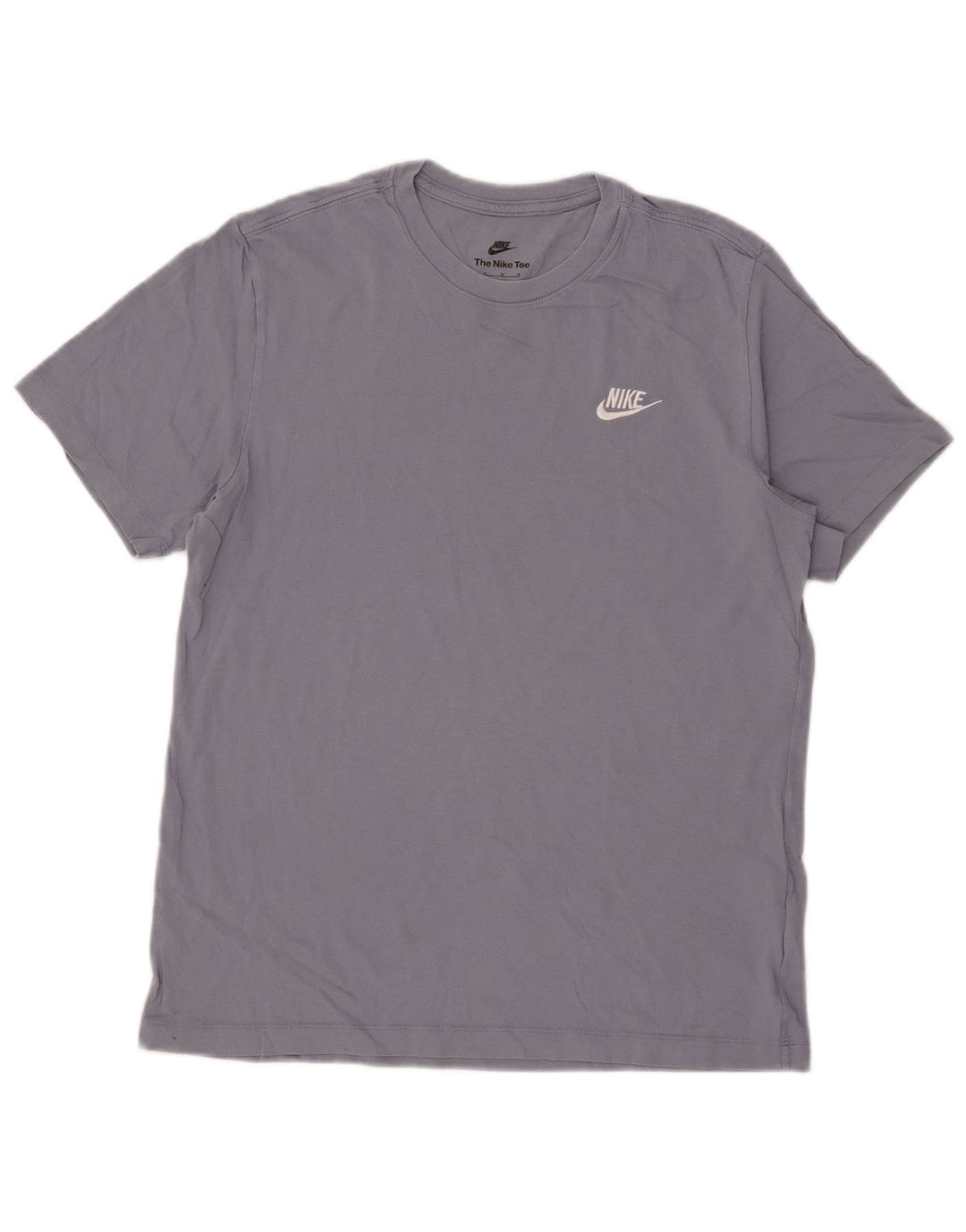 Nike T-shirt top mellemblå bomuld til mænd