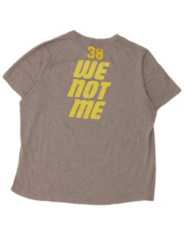 Adidas Herre Limestone Saints Grafisk T-Shirt Top Stor Grå Polyester