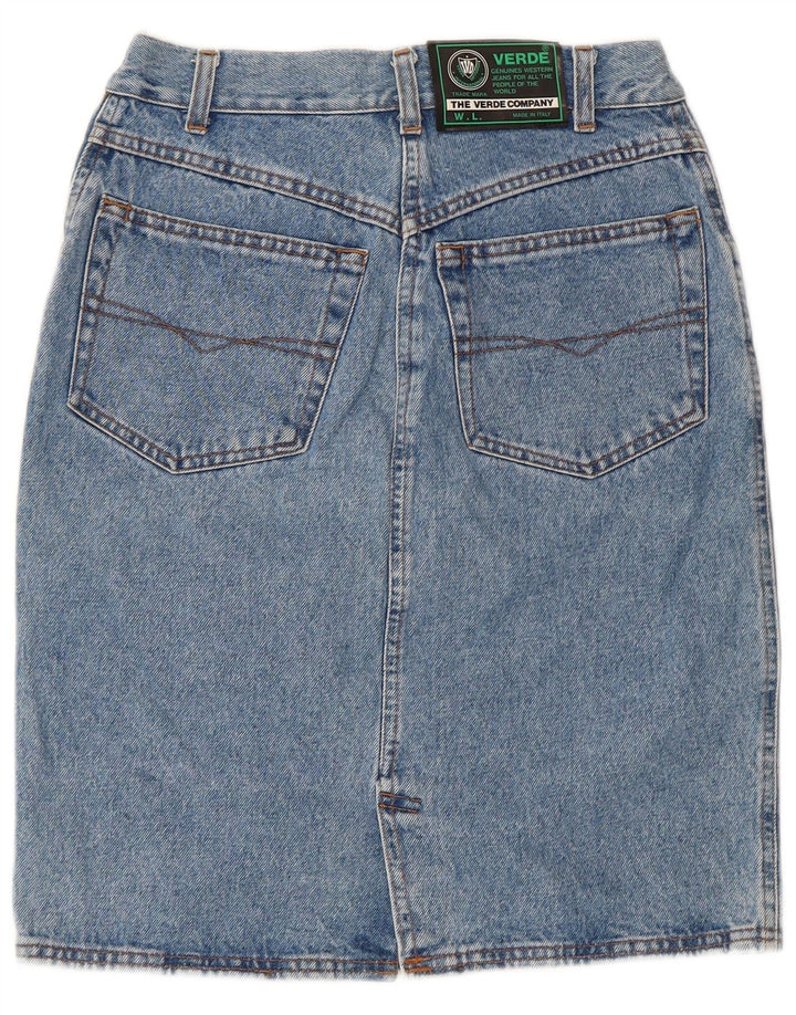 Verde Dame Denim Nederdel W27 Lille Blå