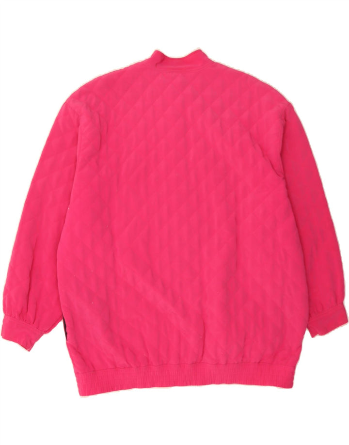 VINTAGE Womens Quilted Jacket UK 20 2XL Pink Vintage Vintage and Second-Hand Vintage from Messina Hembry 