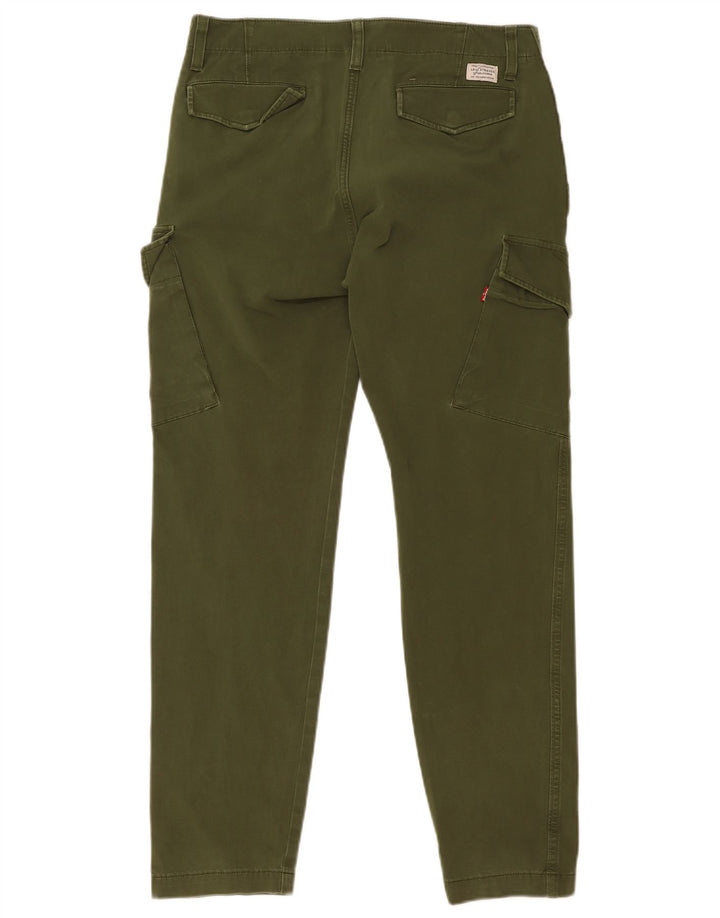 Levi's Slim Cargo-bukser til mænd W31 L30 Grøn bomuld