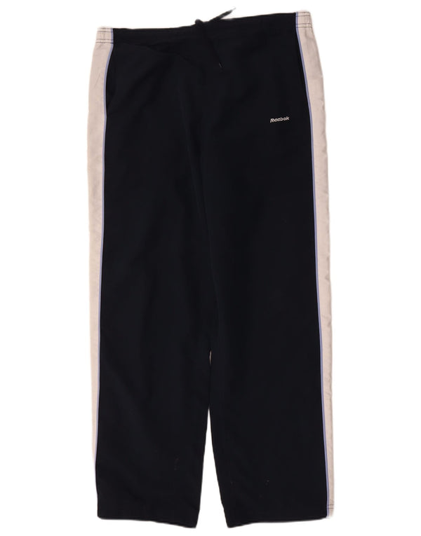 Reebok Træningsdragtsbukser til kvinder UK 14 Large Navy Blue Colourblock