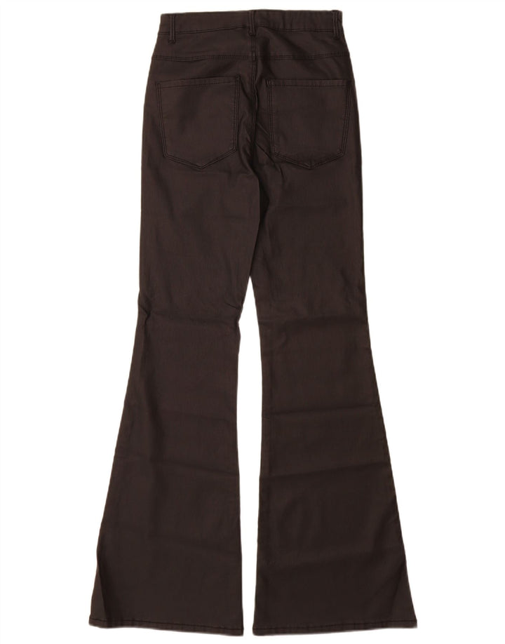 Only Womens Flare Casual Bukser Small W26 L30 Black Viscose