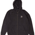 PUMA Mens Zip Hoodie Sweater Medium Black Cotton