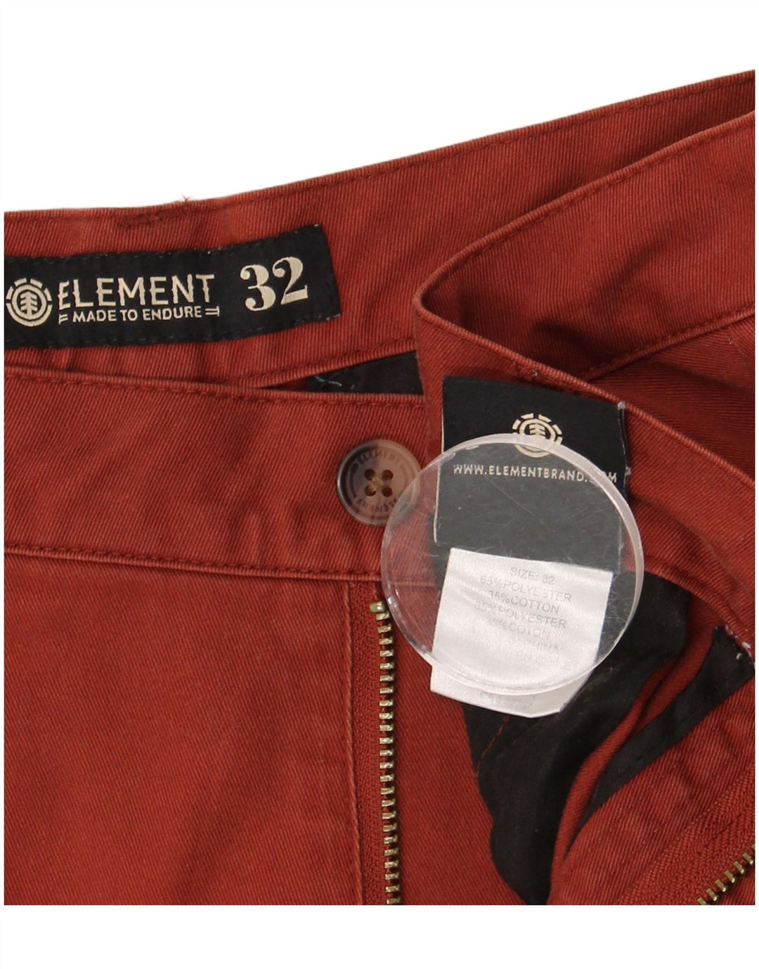 Element Herre Chino Shorts W32 Medium Brun Polyester