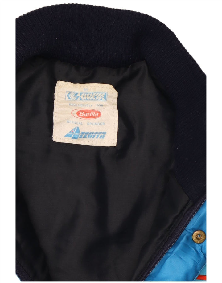 Azzurra Herre Polstret Gilet UK 40 Large Navy Blue Colourblock