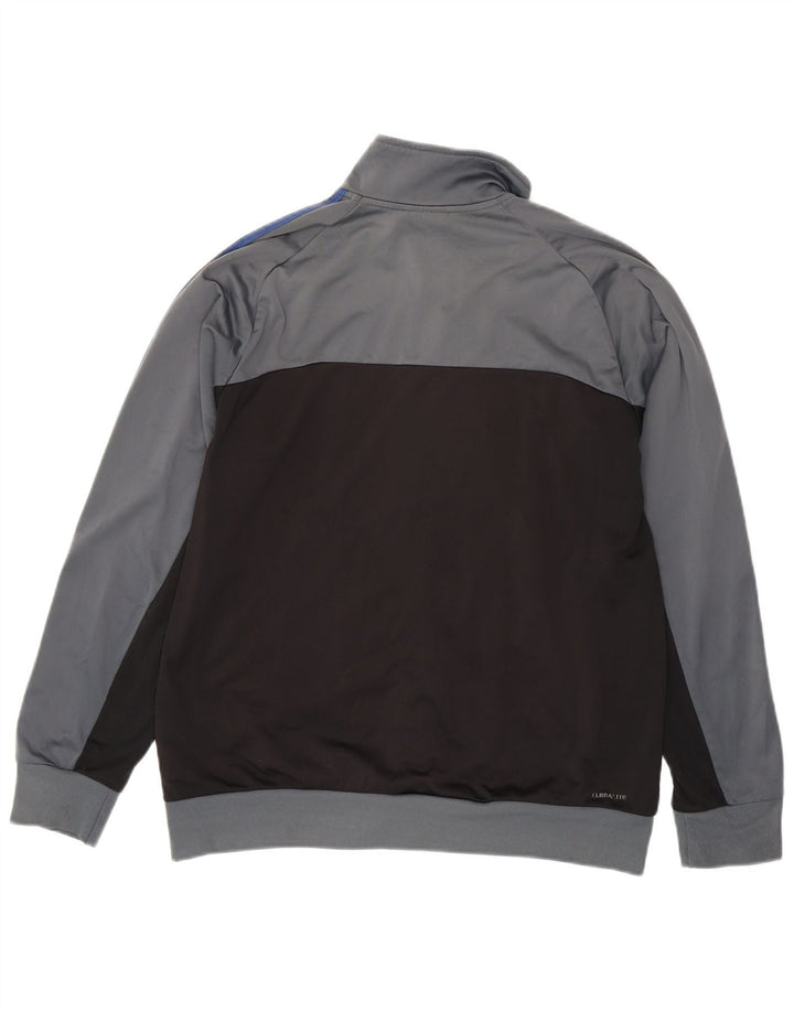 Adidas Træningsdragt til mænd Top jakke UK 44/46 Large Grå Colourblock Polyester