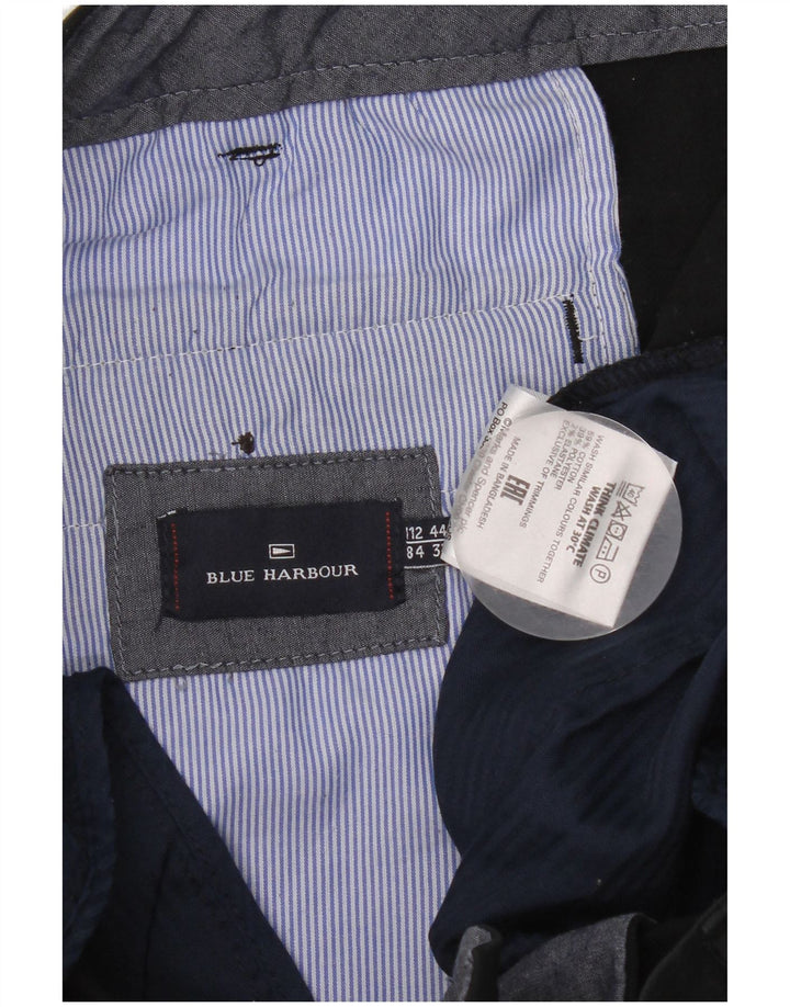 Marks & Spencer Herre Blue Harbor Chinobukser W44 L33 Sort bomuld