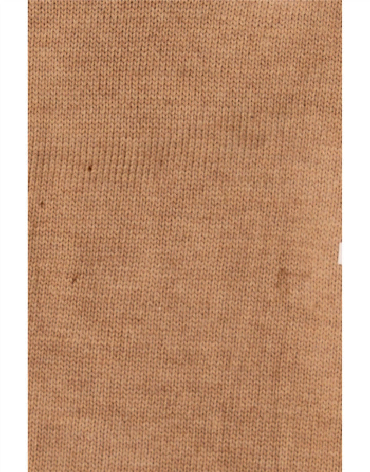 TRUSSARDI Mens Crew Neck Jumper Sweater XL Brown Virgin Wool Vintage Trussardi and Second-Hand Trussardi from Messina Hembry 