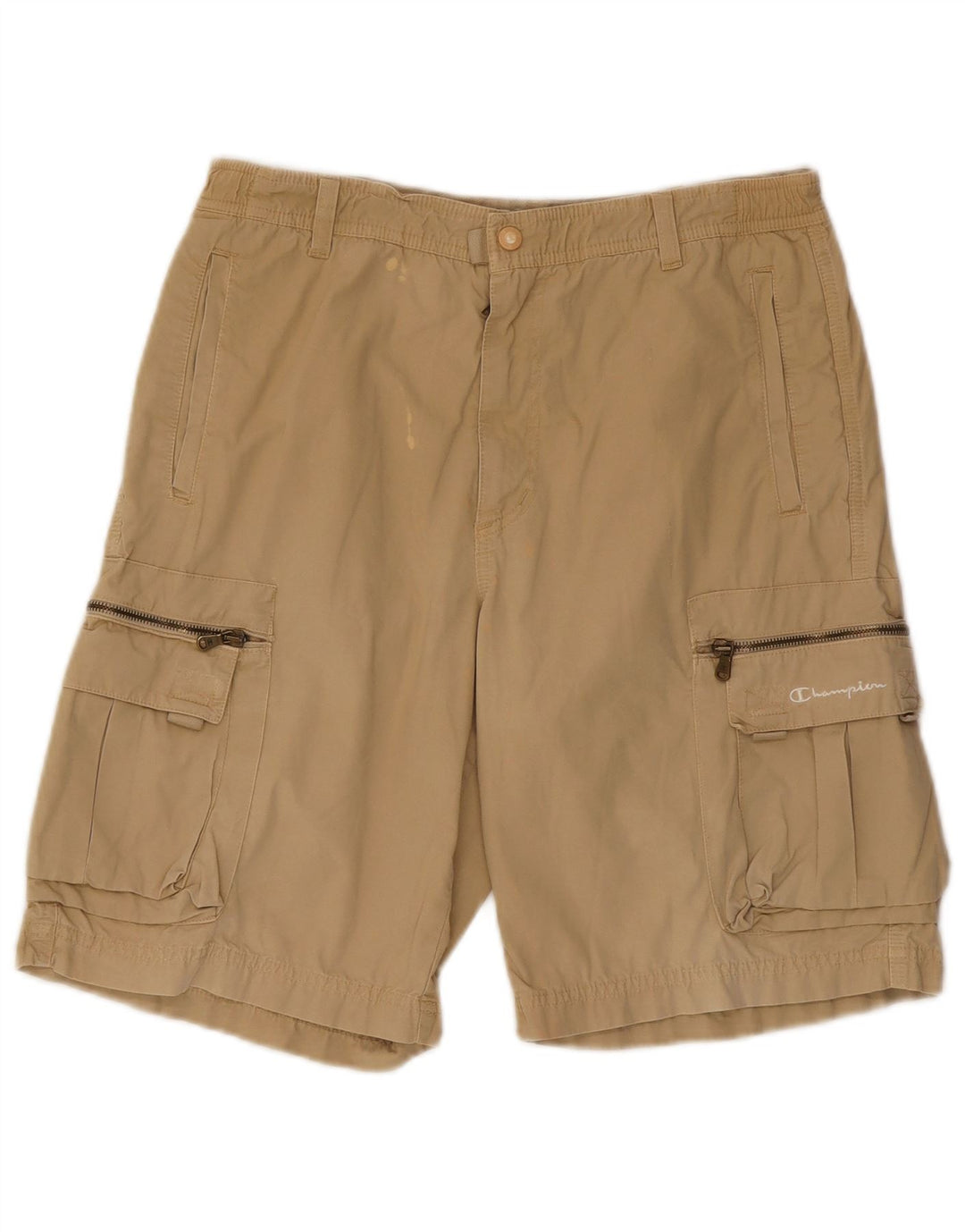 Champion Herre Cargo Shorts Medium W30 Beige Bomuld