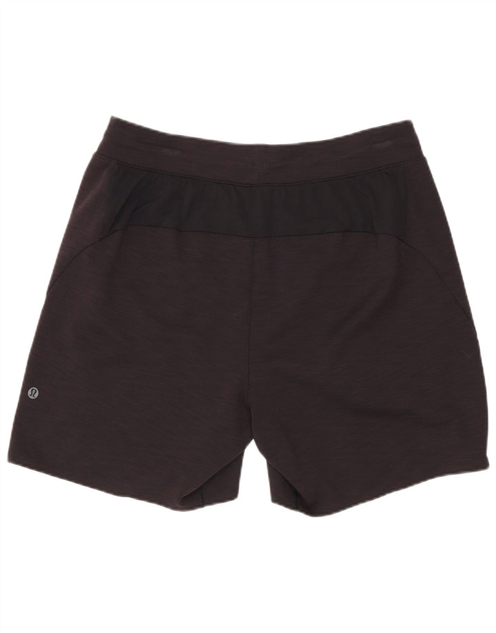 Lululemon Sportshorts til kvinder UK 12 Medium Sort Flecked