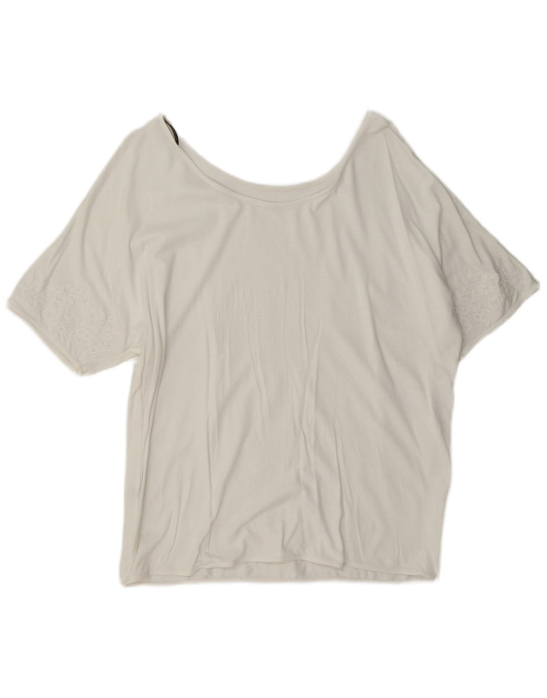 Massimo Dutti Dame Bluse Top UK 16 Large White Floral