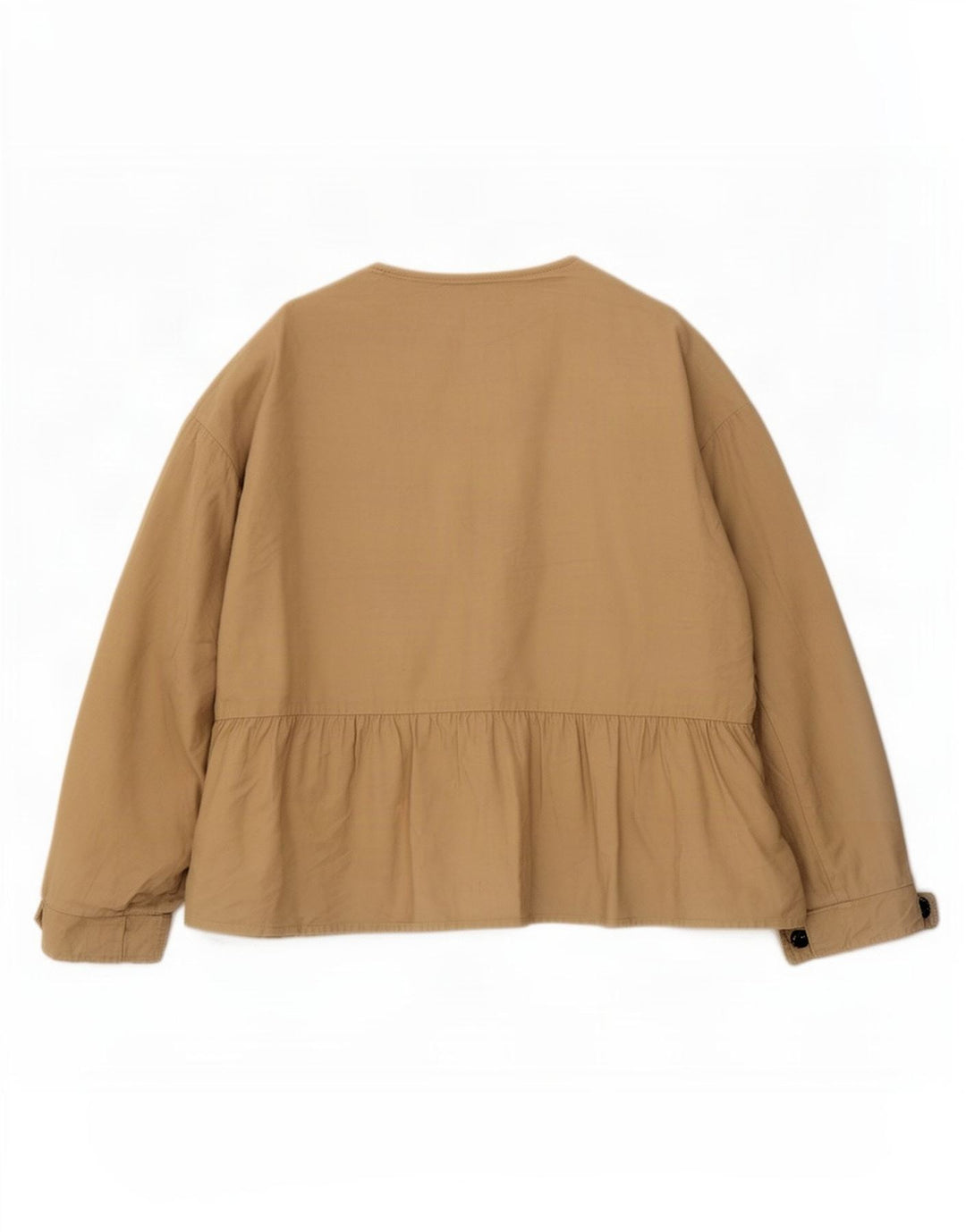 Zara Womens Utility Jacket UK 16 Large Beige Viscose