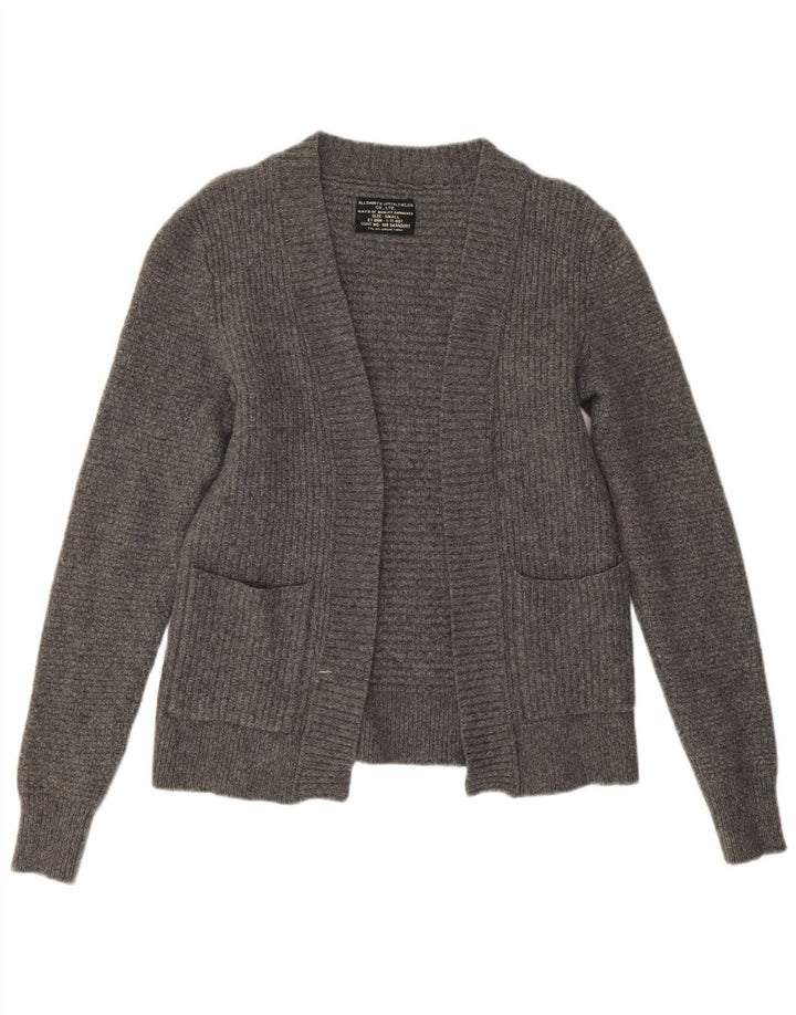 All Saints Womens Open Cardigan Sweater UK 10 Small Grey Lammeuld