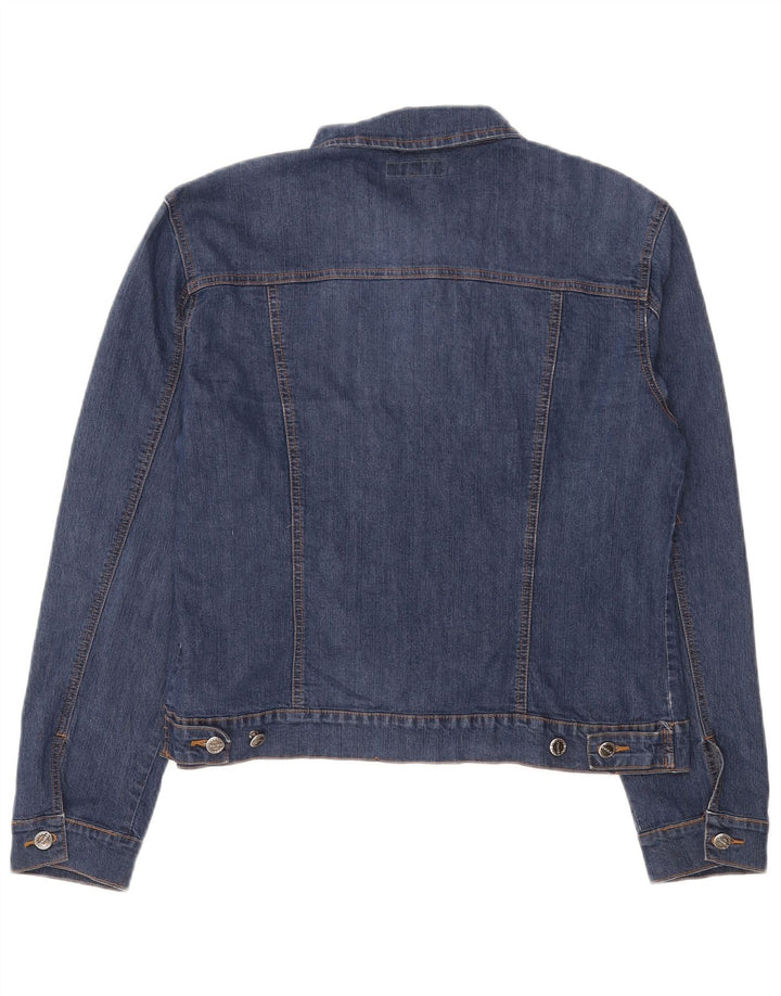 Vintage Dame denimjakke UK 16 Stor Blå Bomuld