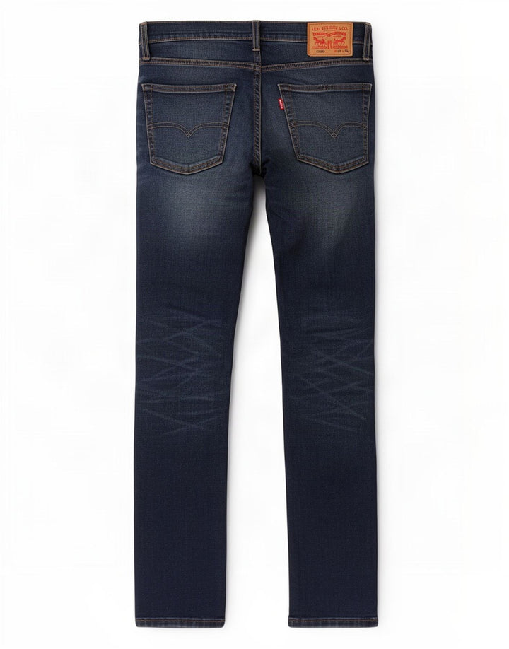 Levi's Slim Jeans til mænd W30 L33 Marineblå bomuld