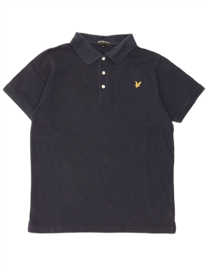 Lyle & Scott herre poloshirt Medium marineblå bomuld