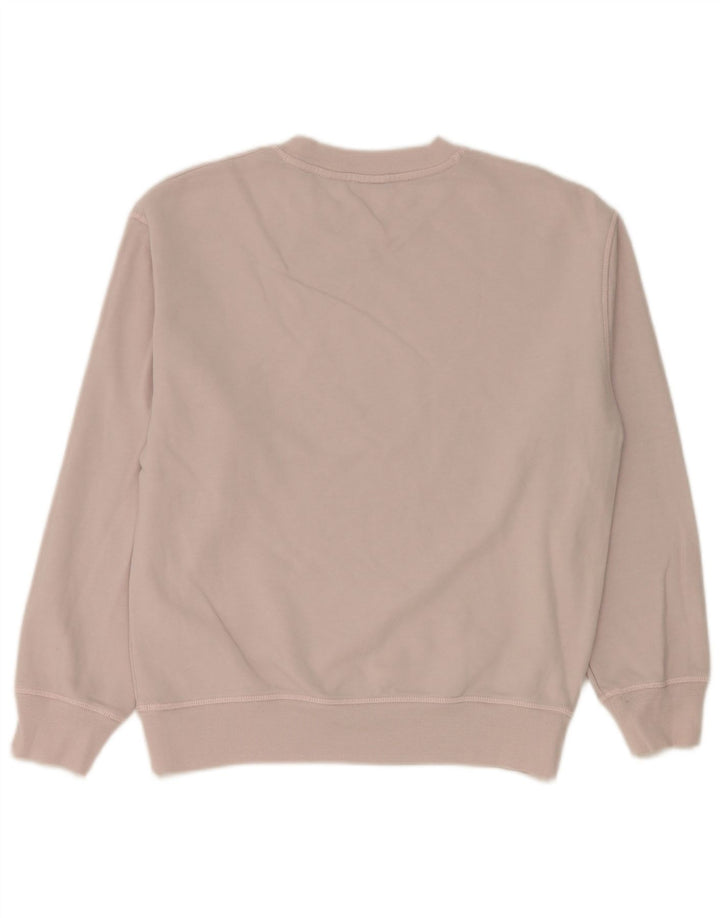 Levi's Dame Oversized Sweatshirt Jumper UK 6 XS Pink Bomuld