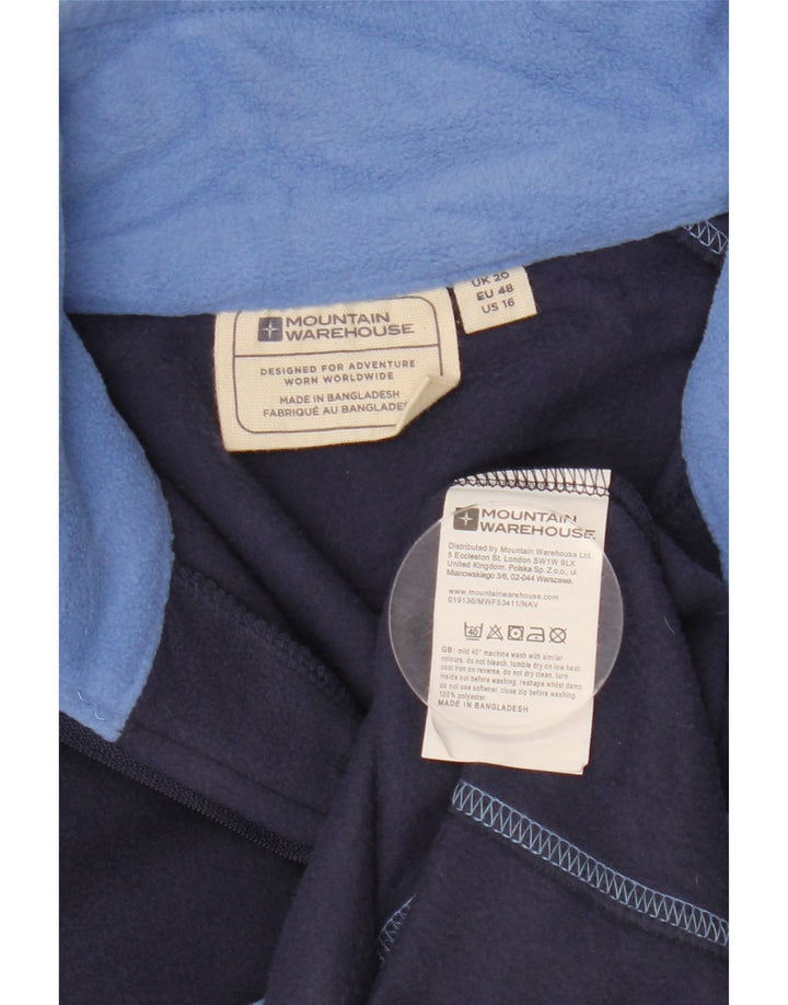 Mountain Warehouse Dame Oversized Fleece Jumper UK 20 2XL Navy Blue