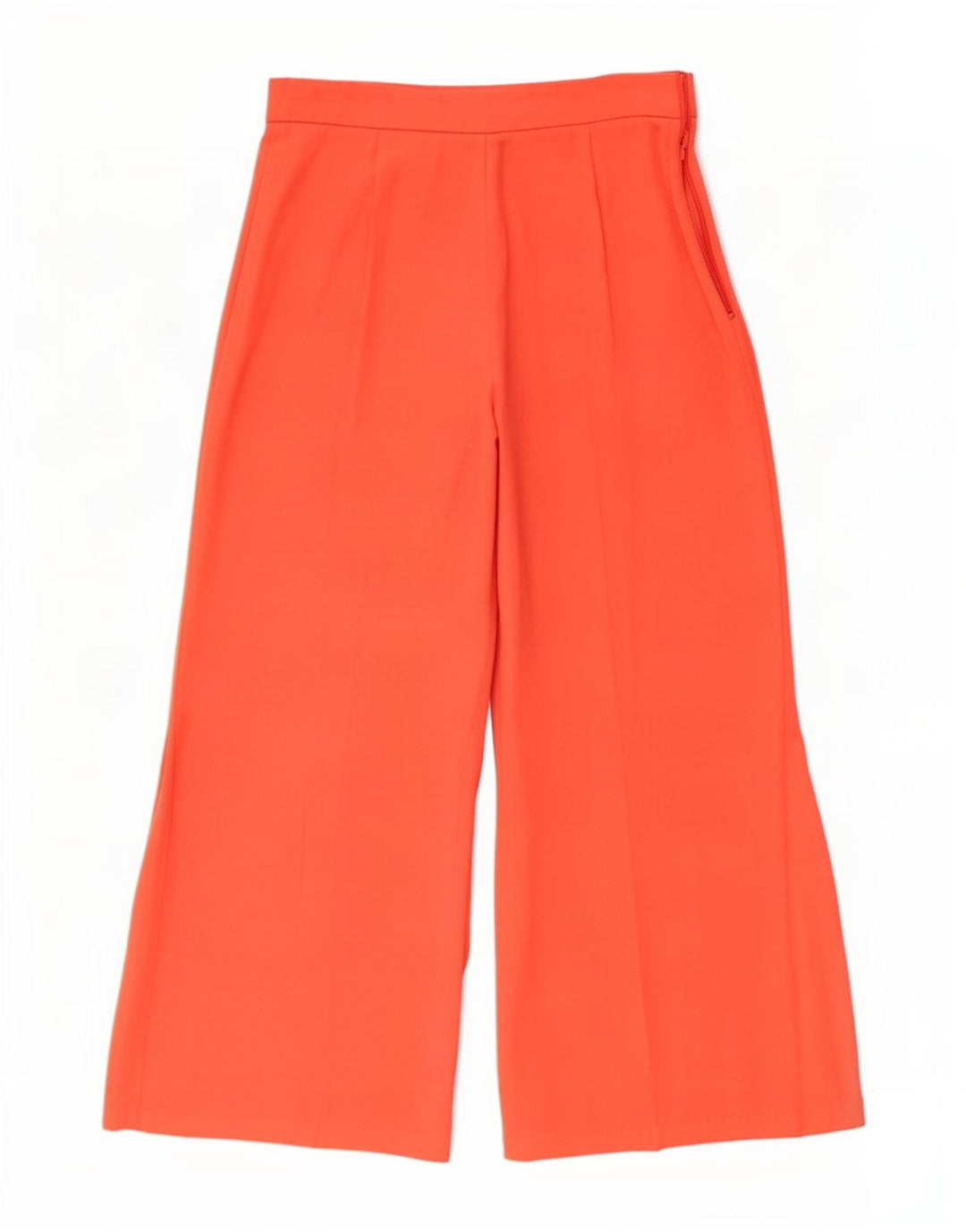 Zara Dame Capri Bukser Medium W28 L22 Orange Polyester