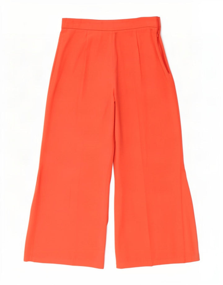 Zara Dame Capri Bukser Medium W28 L22 Orange Polyester