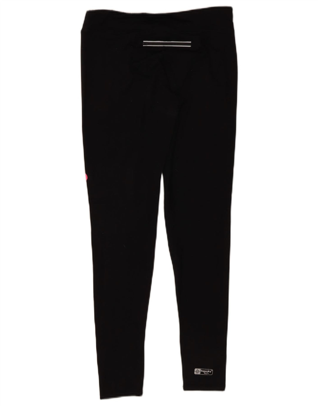 SUPERDRY Womens Graphic Leggings UK 10 Small  Black