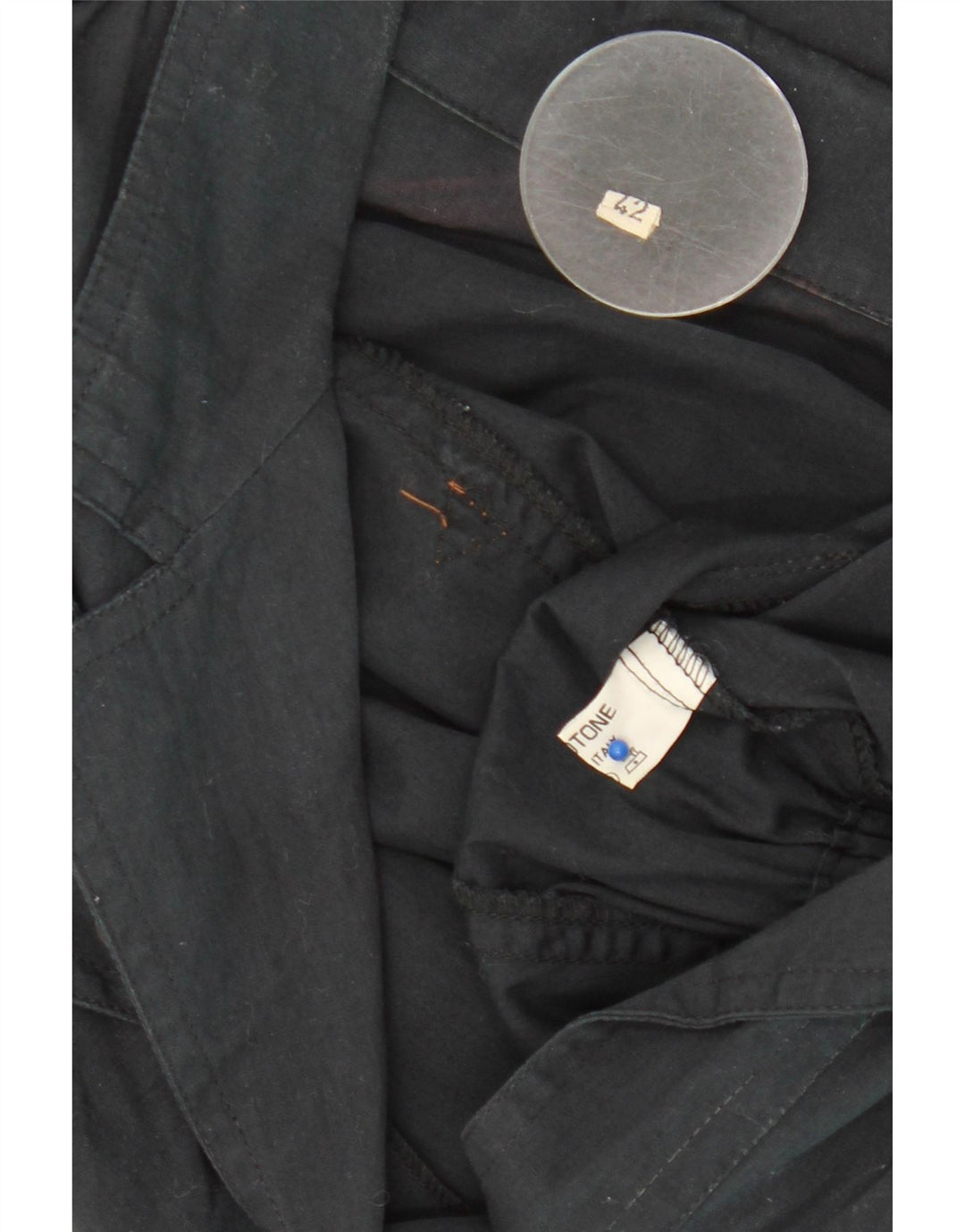 Vintage Jumpsuit til kvinder IT 42 Mellem marineblå bomuld