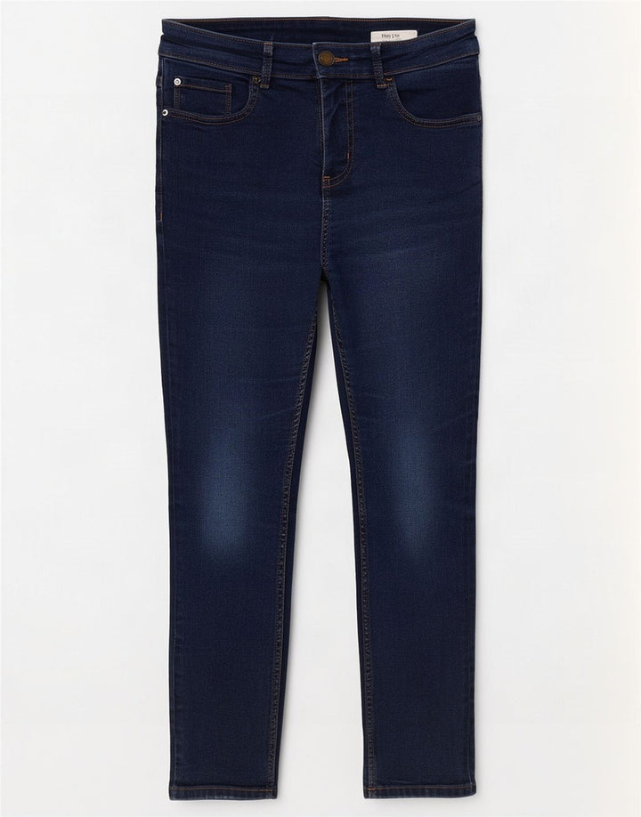Marks & Spencer Womens The Lily Cropped Jeans UK 12 Medium W30 L25 Blue
