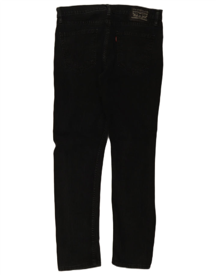 Levi's Slim Jeans til mænd W34 L30 sort bomuld