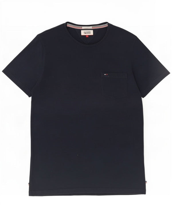 Tommy Hilfiger Mens T-Shirt Top Medium Navy Blue Cotton