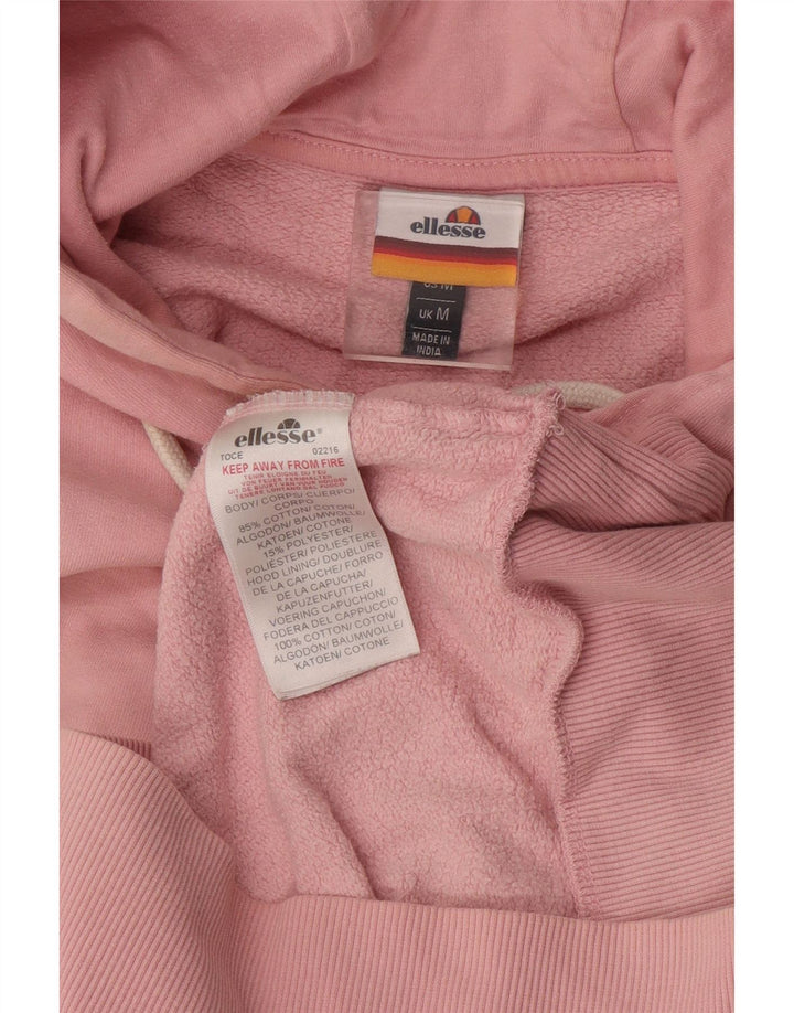 Ellesse Dame Hættetrøje UK 14 Medium Pink Bomuld