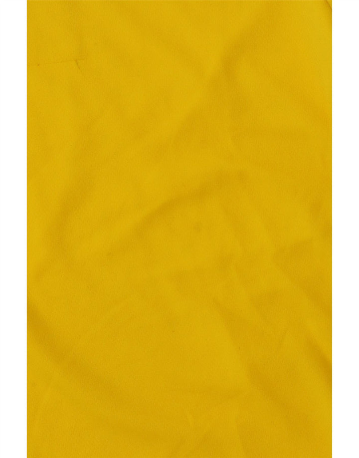 ADIDAS Herre Climalite T-Shirt Top Medium Gul Polyester