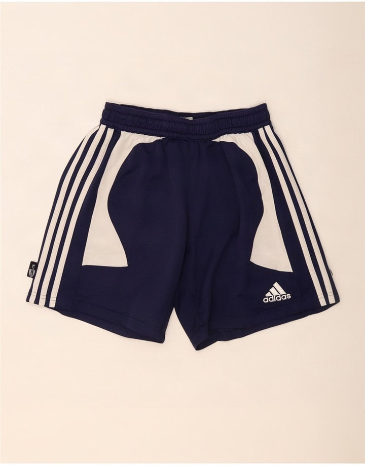 Adidas Herre Climalite Sport Shorts Medium Navy Blue Colourblock Polyester