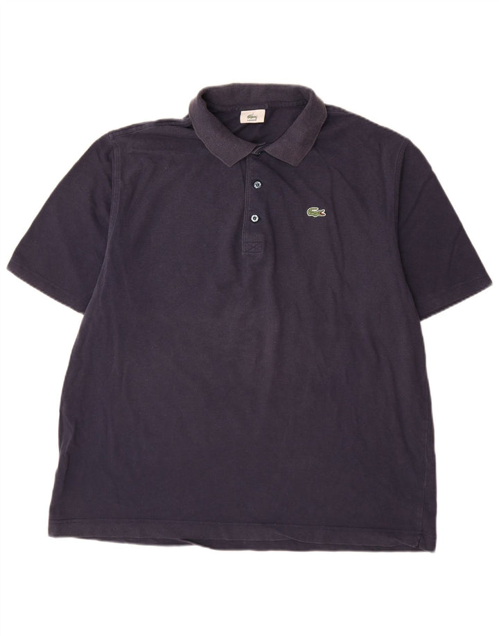 Lacoste herre poloskjorte str. 7 XL marineblå bomuld