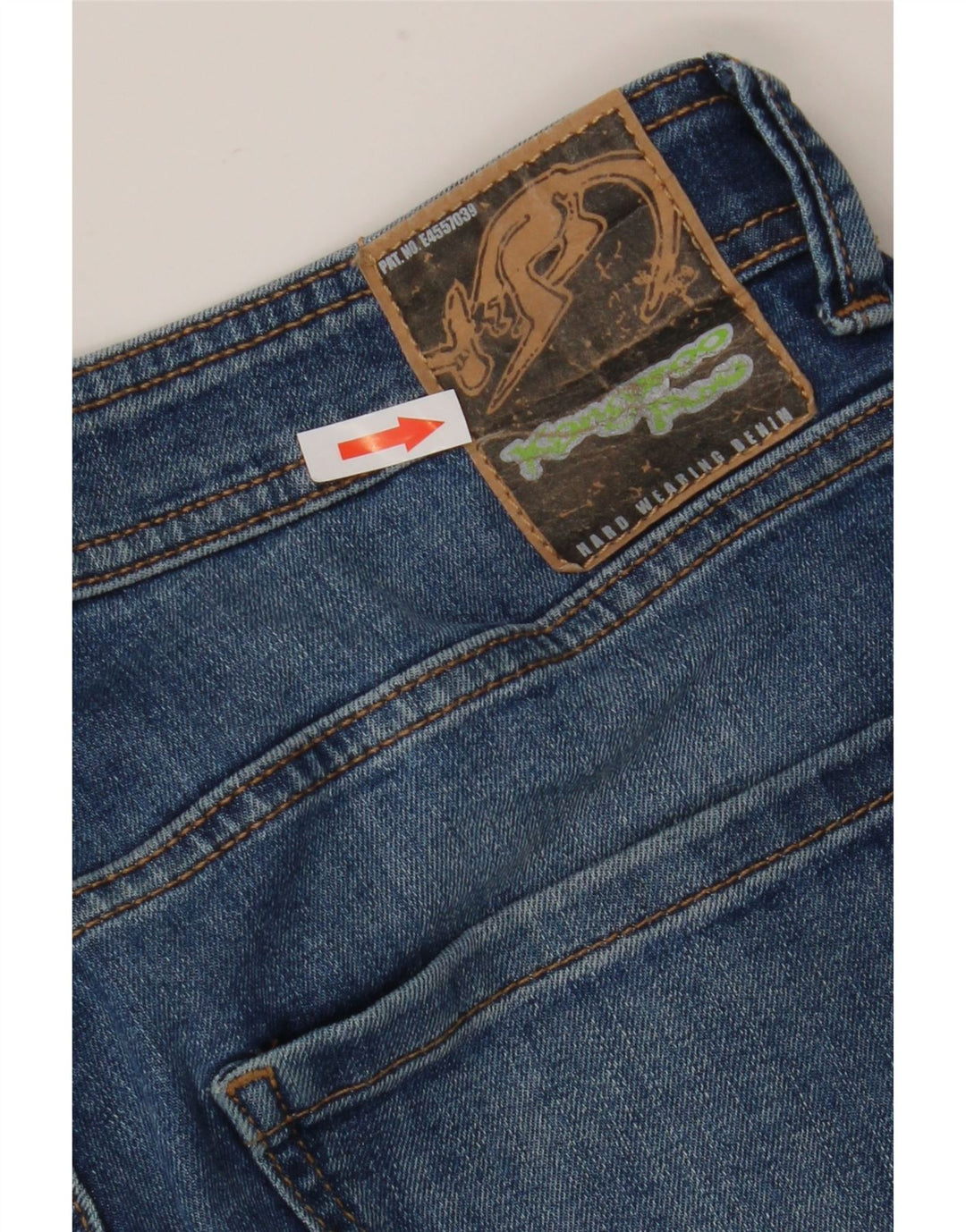 Kangaroo Poo Herre Straight Jeans W36 L32 Blå Bomuld