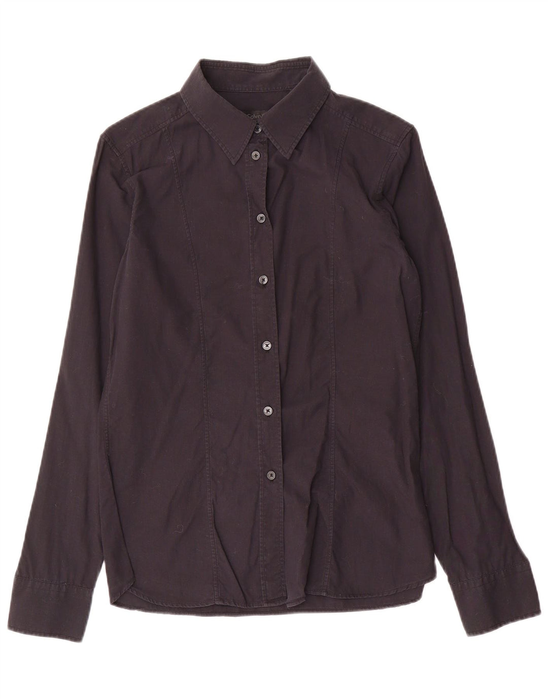 Calvin Klein Dameskjorte US 8 Medium Navyblå Bomuld