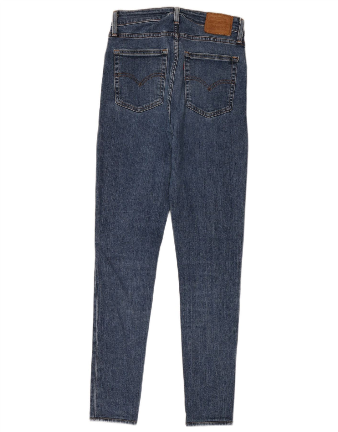 LEVI'S Dame 721 Skinny Jeans med høj talje W26 L32 Blå Bomuld
