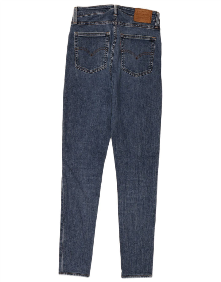LEVI'S Dame 721 Skinny Jeans med høj talje W26 L32 Blå Bomuld