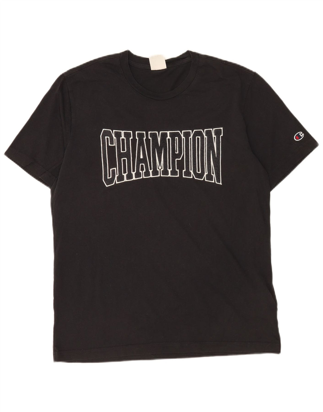Champion Herre grafisk T-shirt Top Stor sort bomuld