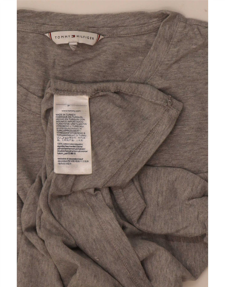 Tommy Hilfiger Herre T-Shirt Top Stor Grå Flecked Bomuld