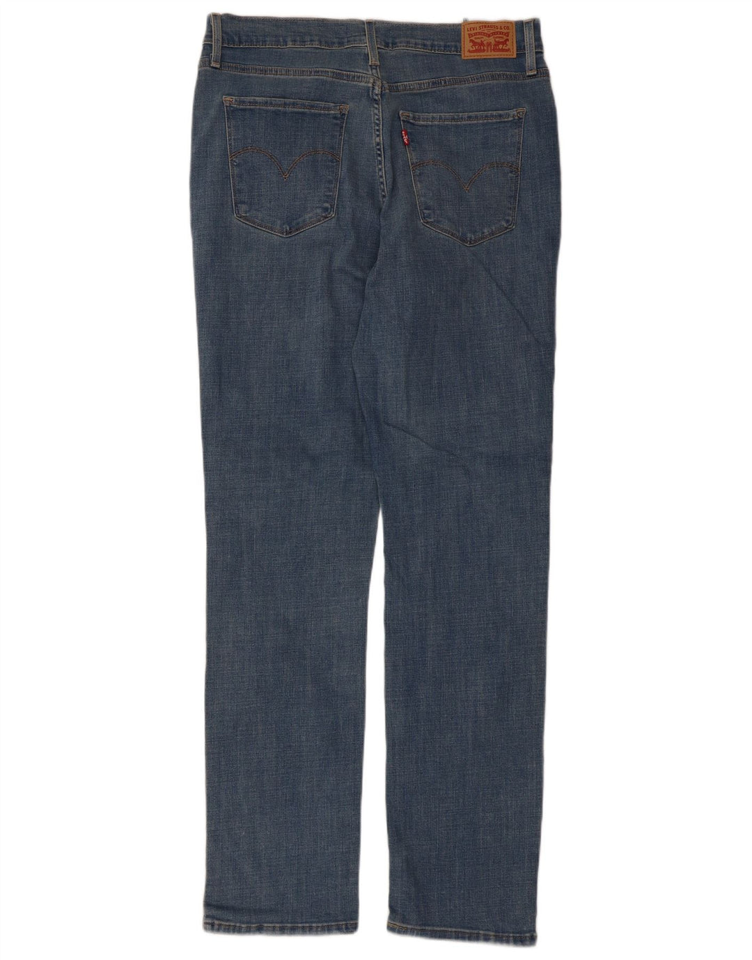 Levi's Womens 724 Højtaljede lige jeans W32 L32 blå bomuld