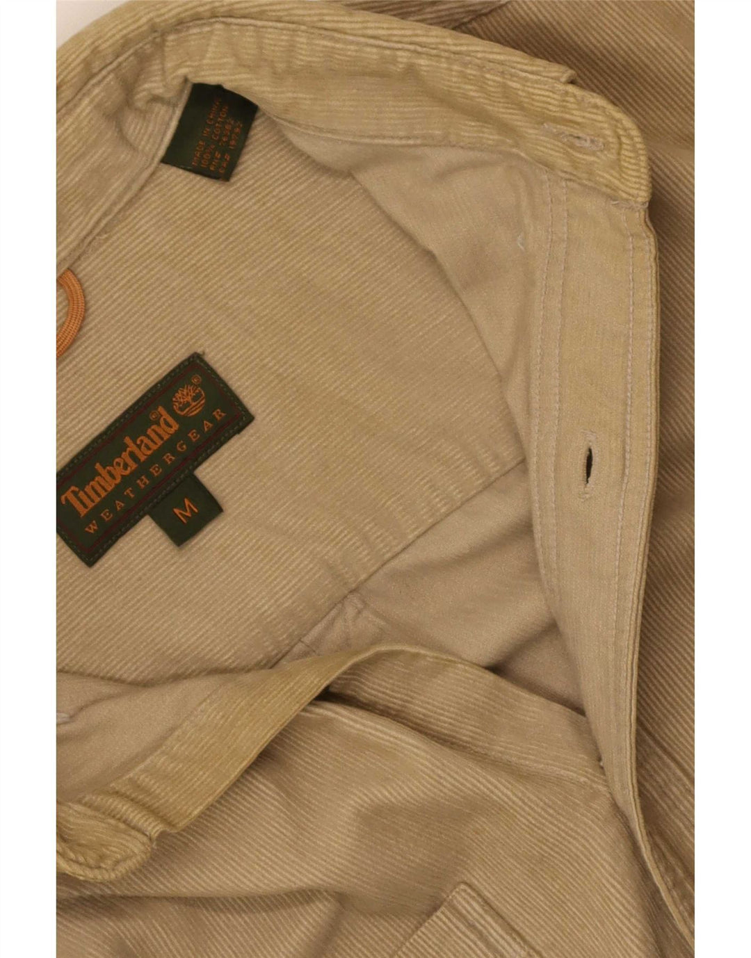Timberland Herre Corduroy-skjorte Medium Beige Bomuld