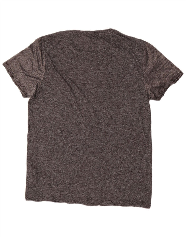 ALL SAINTS Herre T-Shirt Top Stor Grå Viscose