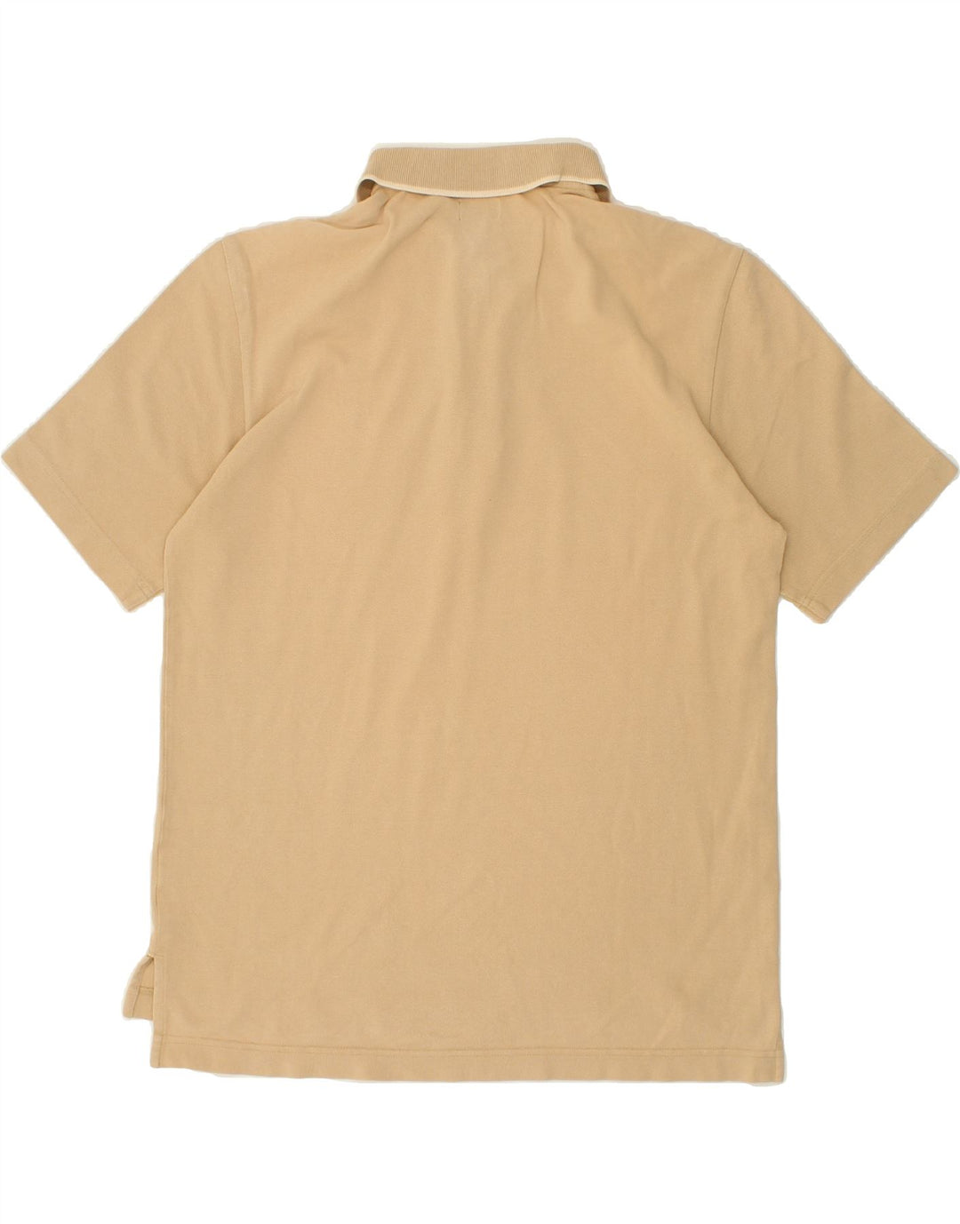 HENRY COTTONS Mens Slim Polo Shirt Large Beige Cotton Vintage Henry Cottons and Second-Hand Henry Cottons from Messina Hembry 