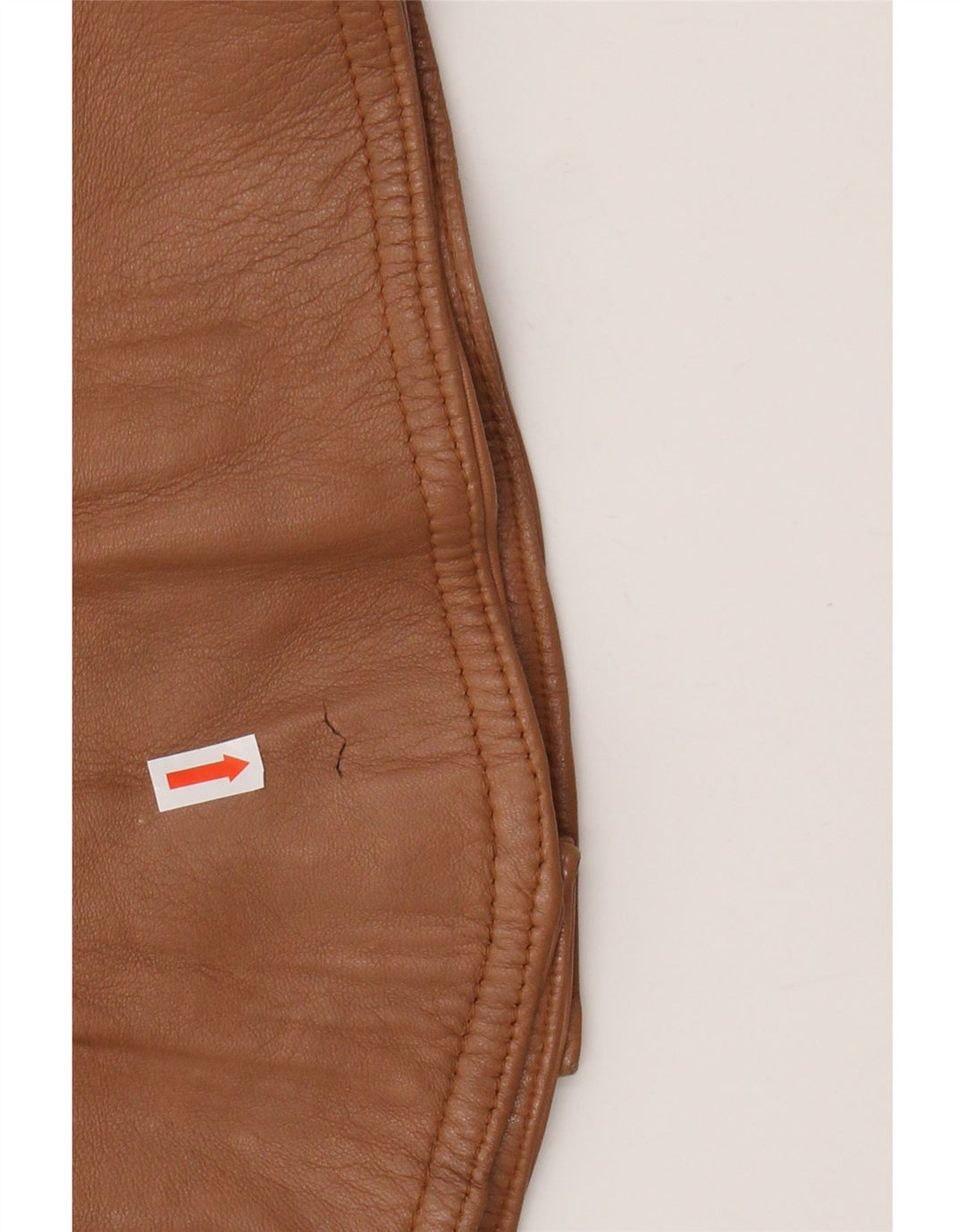 Vintage læderjakke til kvinder UK 14 medium brunt læder