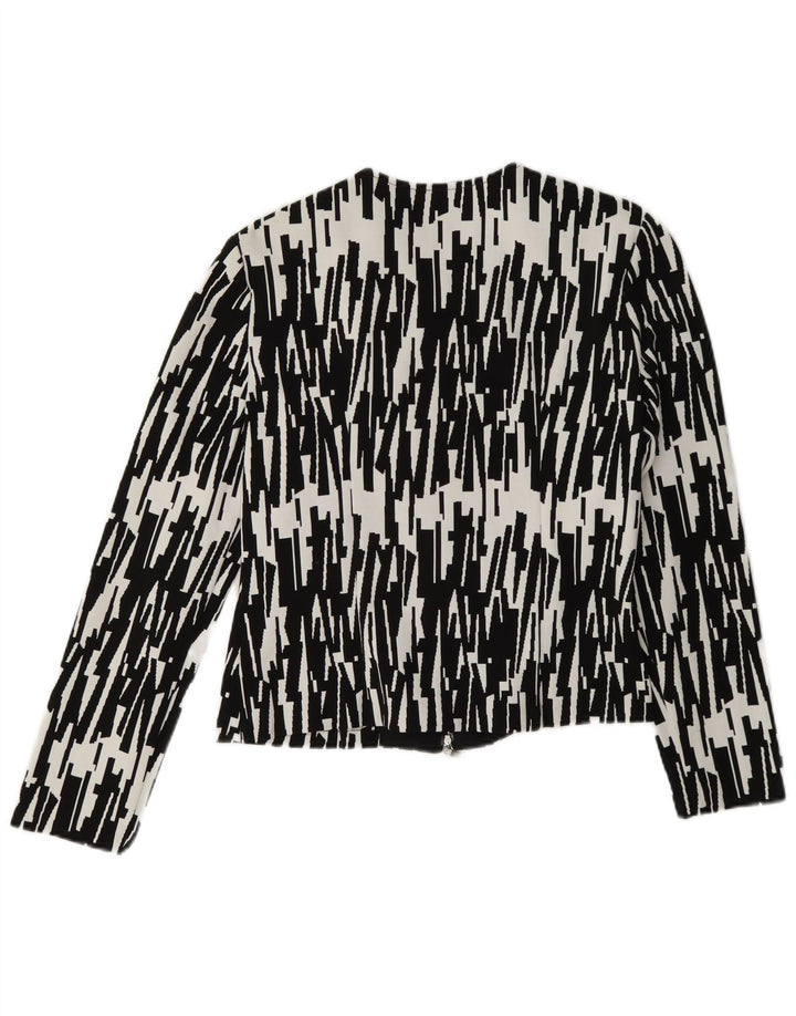 Joseph Ribkoff Dame Blazer Jakke UK 10 Lille Sort Geometrisk
