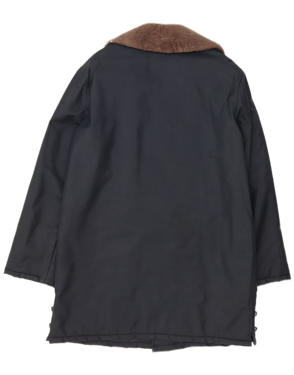 Chic herre dobbeltradet frakke UK 42 XL marineblå