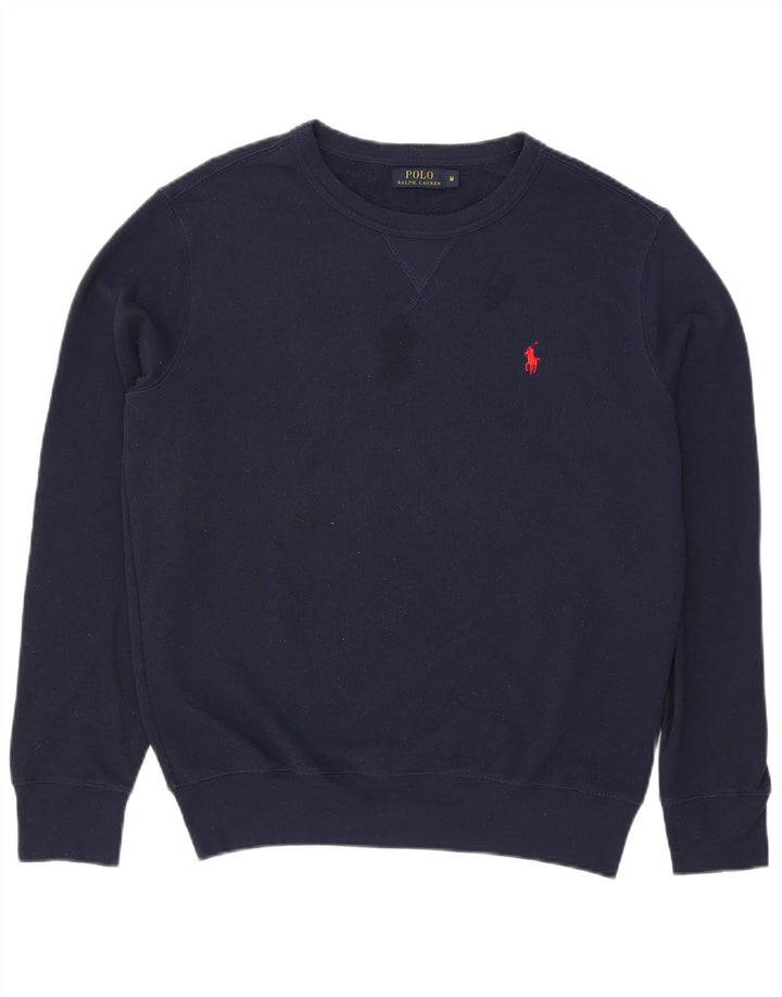 Polo Ralph Lauren Herre Sweatshirt Jumper Medium Navyblå Bomuld